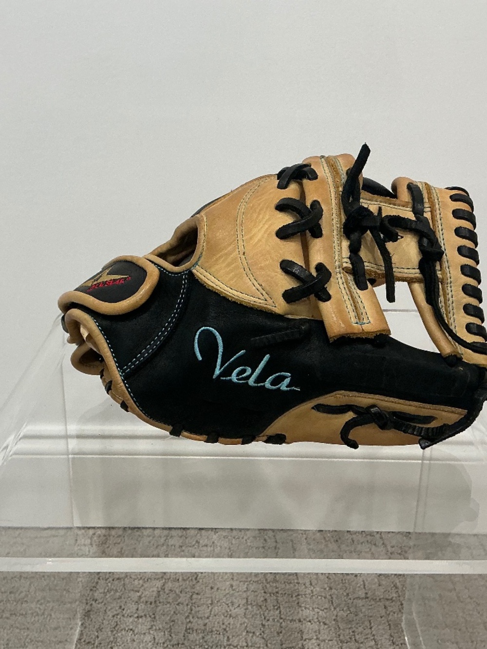 All Star Vela Fastpitch Infield Softball Baseball Glove FGSBV \ 11.5" Tan Black